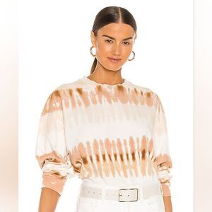 Oversized Long Sleeve Sweatshirt Citizens of Humanity tie dye white brown S